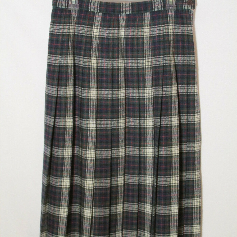 Vintage Pendleton Skirt 12 100% Wool Pleated